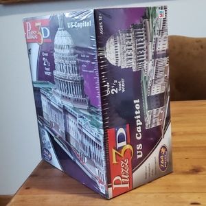 US Capitol 2.5' Wide 3D Puzzle 764 Pieces New!
